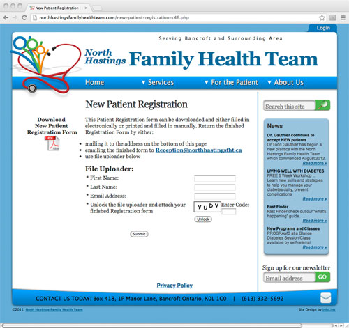 New Patient Registration